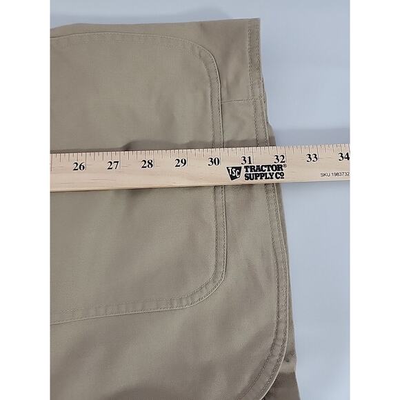 DULUTH TRADING CO Fire Hose Presentation Khaki Elbow Patch Blazer Size L Tall - Picture 11 of 11